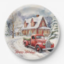 Search for vintage christmas paper plates Old fashioned