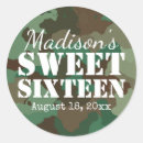 Search for camo birthday stickers Green