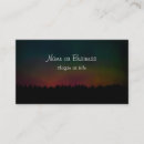 Search for northern business cards Aurora borealis