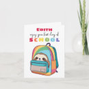 Search for new school cards First day of school