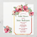 Search for hibiscus bridal shower invitations Hawaiian