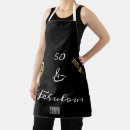 Search for adult birthday party aprons Gold