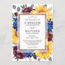 Search for burgundy sunflower wedding invitations Fall