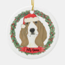 Search for basset hound ornaments Red