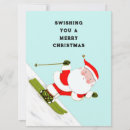 Search for funny skiing christmas cards Santa claus