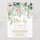 Search for drive by bridal shower invitations Blush pink