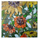 Search for mosaic flower tiles Stained glass