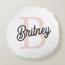 Recherche de pink monogram pillows Girly