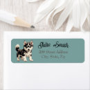 Search for husky return address labels Puppy