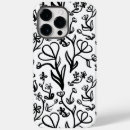Search for cute black white floral pattern iphone cases Modern