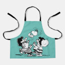 Search for childrens art aprons Snoopy