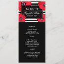 Search for red and black menus Floral