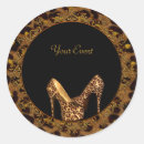 Search for gold high heels stickers Leopard