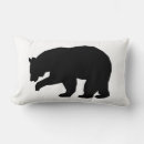 Search for black bear pillows Silhouette