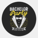 Search for funny bachelor party stickers Squad