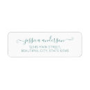 Search for dark green return address labels Elegant