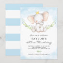 Search for elephant 1st birthday invitations Kids