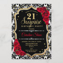 Search for red and black 21st birthday invitations For her