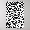 Search for black and white geometric pattern posters Seamless