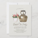 Search for tea pot bridal shower invitations Vintage