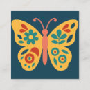 Search for butterfly business cards Retro