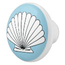 Search for seashells knobs and pulls Aqua