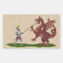 Search for medieval rectangle stickers Knight