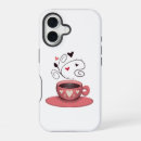 Search for cup of coffee iphone cases Black