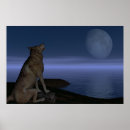 Recherche de loup et lac posters Nature