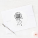 Search for sunflower drawing stickers Botanical