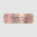 Search for luxury name tags Metallic