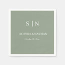 Search for sage green wedding napkins Basic