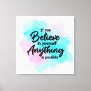Search for believe in yourself canvas prints Motivational