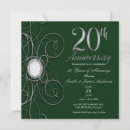 Search for emerald green wedding anniversary invitations Chic