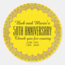 Recherche de anniversary party stickers Jaune