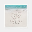 Search for beach wedding napkins Elegant