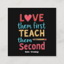 Search for second business cards Teacher