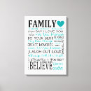 Search for family rules canvas prints Wall