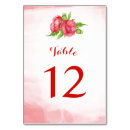 Search for red poppies table cards Watercolor