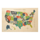 Search for united states wood canvas travel maps