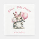 Search for bunny baby shower napkins Pink