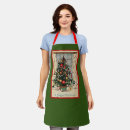 Search for happy design aprons Christmas tree