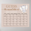 Search for baby shower calendar posters Cute