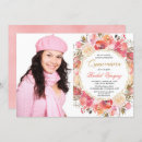Search for coral quinceanera invitations Elegant