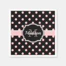 Search for black and gold polka dot napkins Elegant