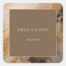 Search for brown and gold wedding stickers Chocolate