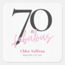 Search for 70 and fabulous stickers Fun modern script