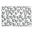 Search for valentines day pillowcases Black and white