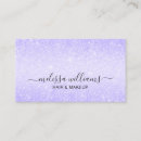 Search for purple glitter business cards Feminine girly