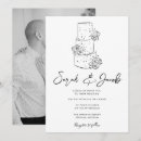 Recherche de gâteau blanc mariage invitations Noir et blanc